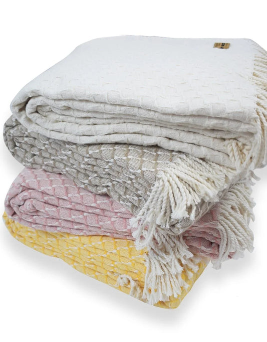 XLarge Scottish Cotton Bedding Blankets - Derry