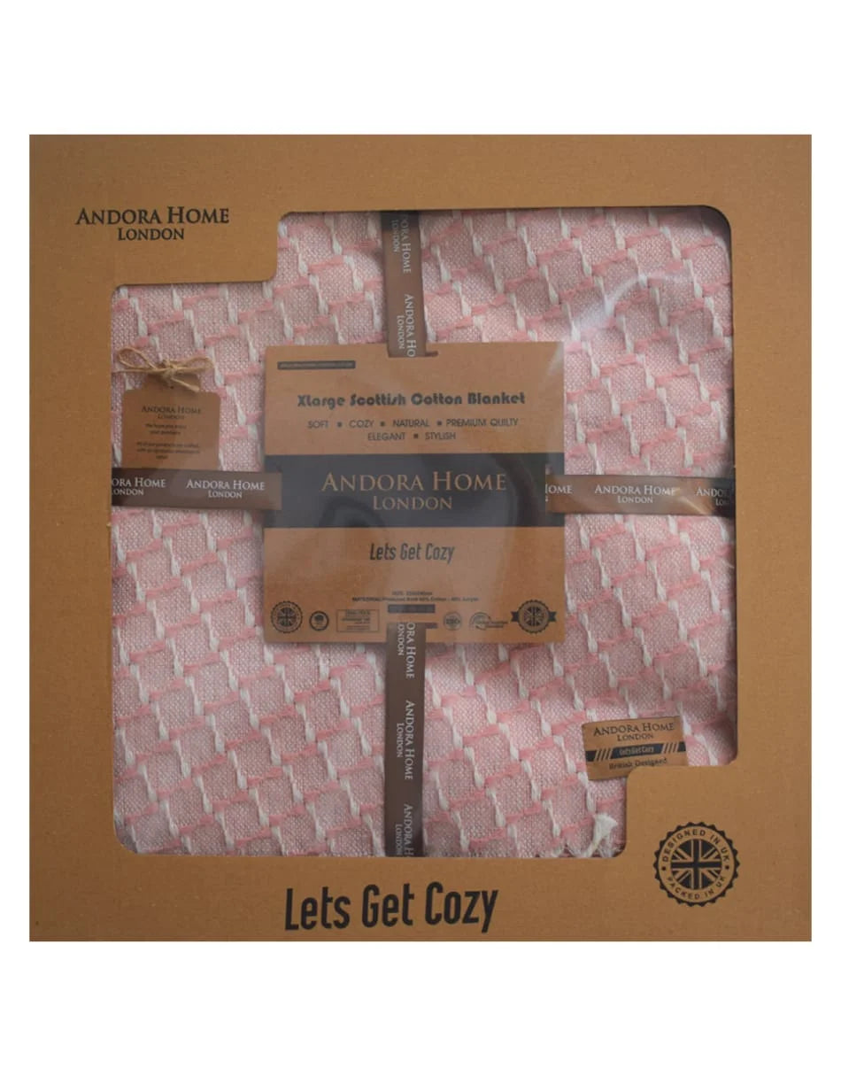 XLarge Scottish Cotton Bedding Blankets - Derry