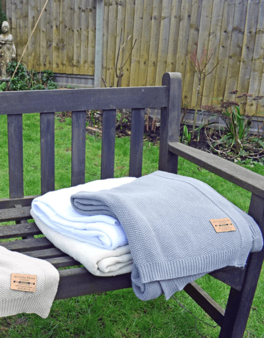Organic Cotton Knitted Blankets - Galway
