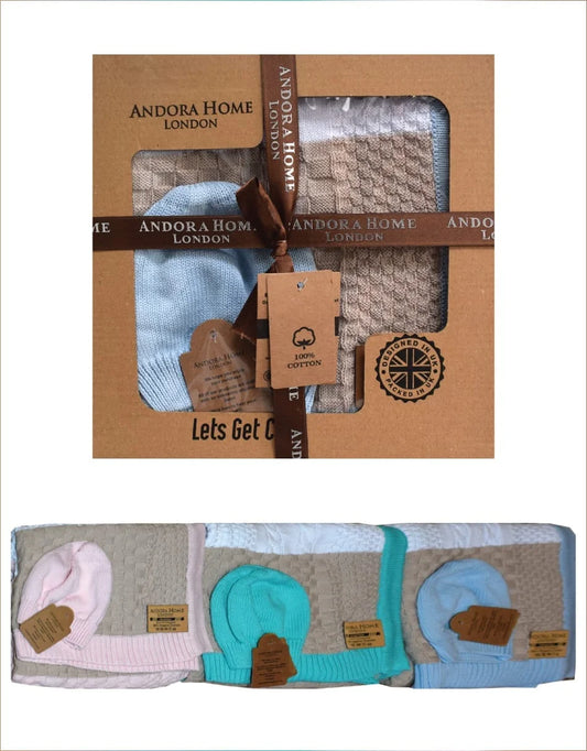 Organic Cotton Baby Knitted Blankets - Bangor