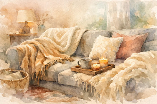 How to Style Throws for a Cosy Home