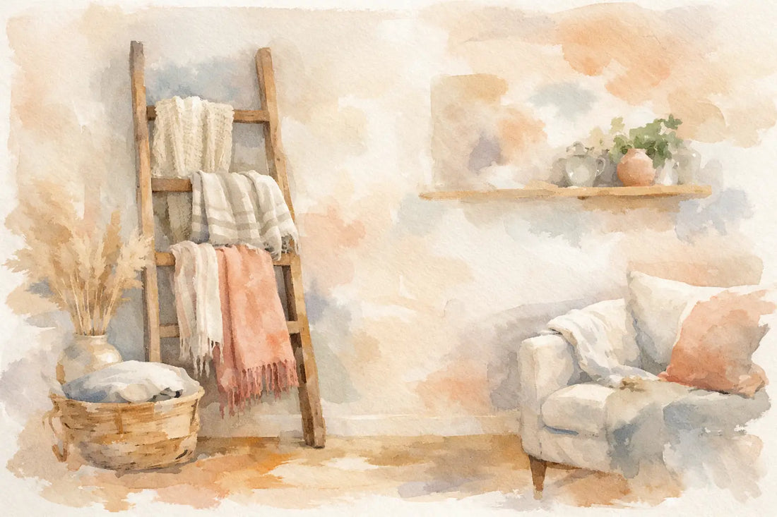 How to Style a Blanket Ladder in Any Room