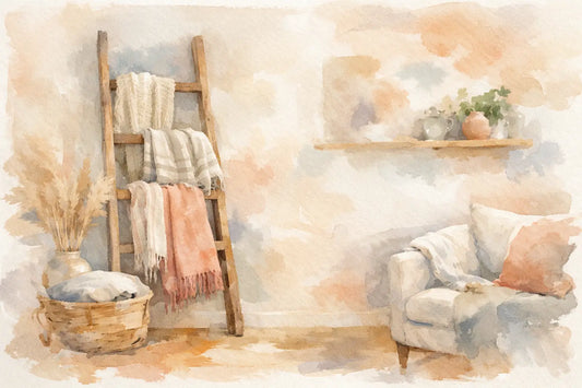 How to Style a Blanket Ladder in Any Room