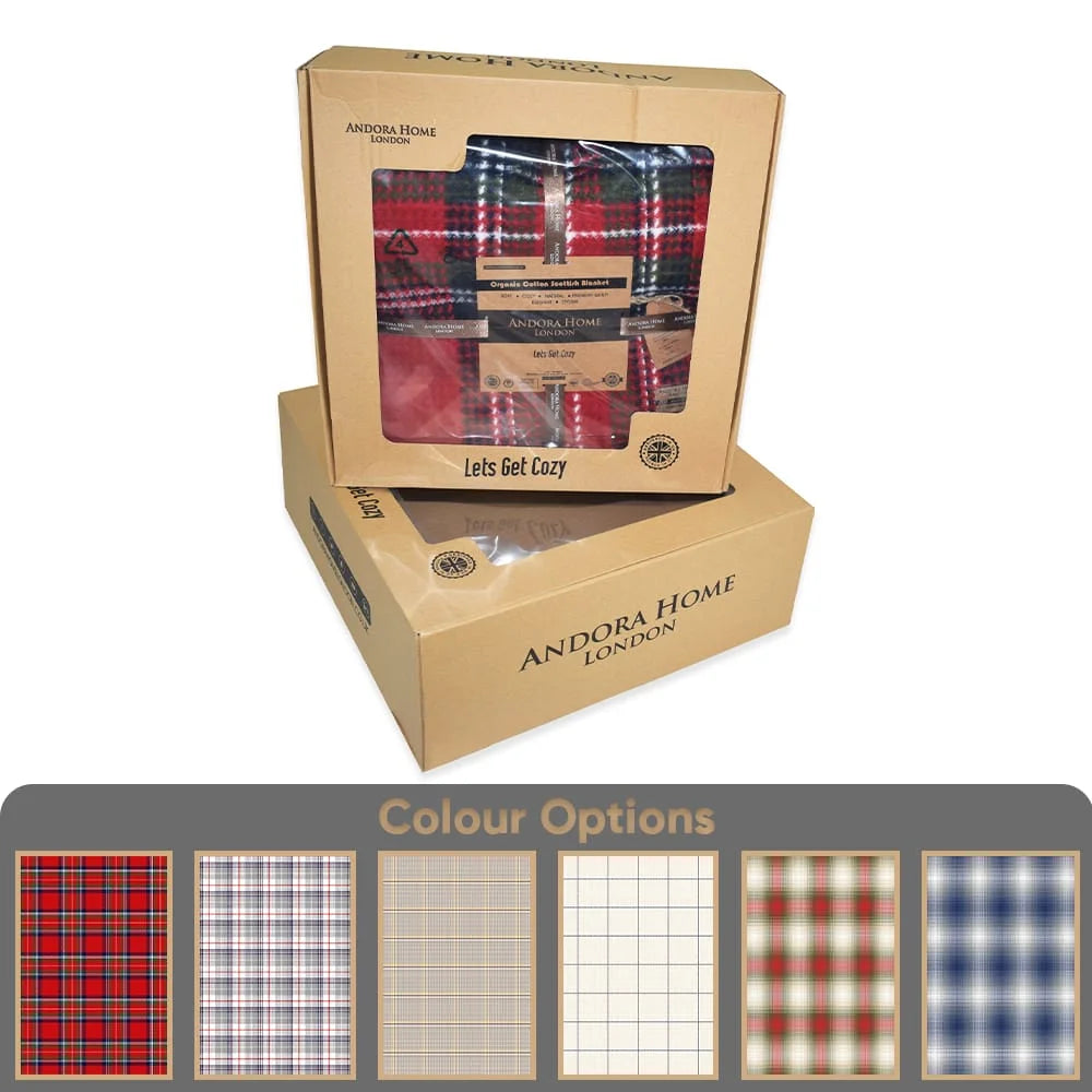 Scottish Cotton Blanket - Tartan