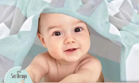Organic Cotton Baby Knitted Blankets - Bangor