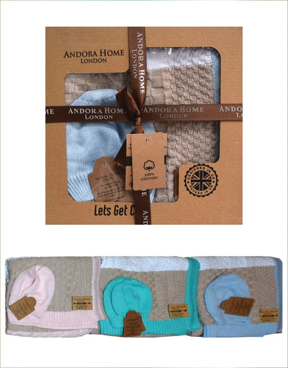 Organic Cotton Baby Knitted Blankets - Bangor